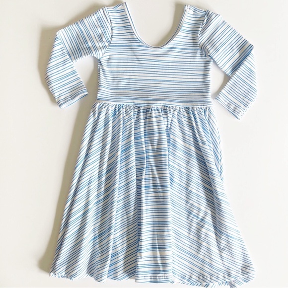 THE BALLET DRESS IN SEAPORT STRIPE - Picture 1 of 8